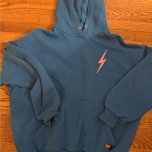 Blue Lightning Bolt Hoodie